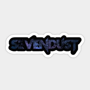 Black nebula sevendust modern Sticker